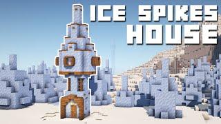 Minecraft - Ice Spikes House Tutorial (How to Build)