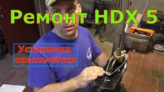 Repair of the HDX 5 outboard motor Installation of the impeller Part 2