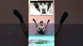 MANGA ANIME POSES LEVEL 1 TO 6 || THE FLEX #yoga #flexibility #exercise #stretching #mobility #manga