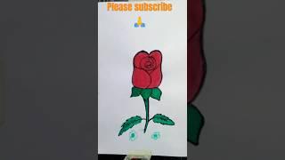 Easy rose drawing step by step #drawing #rose #art #apdrawing  #trending