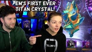 Em's First Ever Titan Crystal | FTP Battleground Blitz 7 Star Rewards | Marvel Contest of Champions