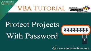 Protect VBA Project With Password in VBA | Excel VBA Tutorial in Hindi