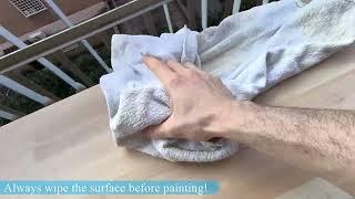 How to apply polyurethane satin wood finish