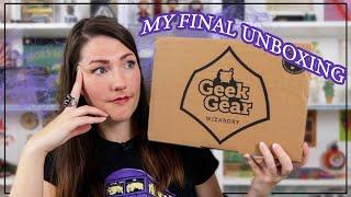 My final GEEK GEAR WIZARDRY Unboxing: September