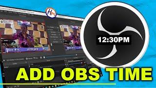 HOW TO ADD TIME ON OBS LIVE STREAMIN@honestymedia09 @PaulTechie #obsstudio