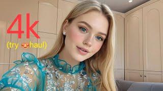 sheer & see through transparent try on haul | lingerie, transparent bikinis & mesh looks (2025)