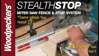 StealthStop Miter Saw Fence & Stop System | Woodpeckers Woodworking Tools