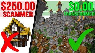 Subscriber Got SCAMMED $250 So I Transformed His Minecraft World!