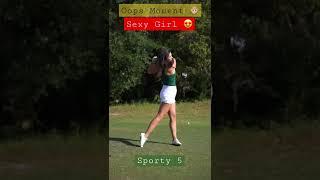 Oops Moment  in Golf || Sexy Girl Golf ️ || Play golf with sexy girl