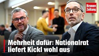 Mehrheit dafür: Nationalrat liefert Kickl wohl aus | krone.tv NEWS