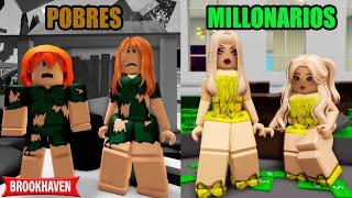 FAMILIA RICA VS FAMILIA POBRE en BROOKHAVEN  MINI PELICULA ROBLOX