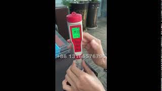 ez9908 ec 1413 uS/cm calibration video; multifunction 4 in 1 pH ec tds temp meter;