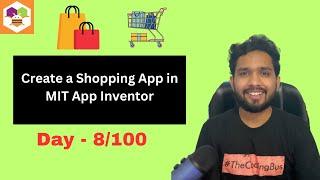 How To Create All in One Shopping App in MIT App Inventor | Webview | 8/100