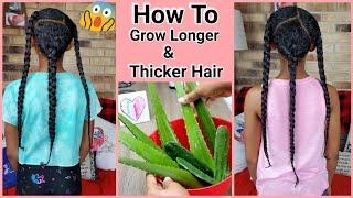 Aloe Vera Wash Day / Pre-Poo Routine For Extreme Hair Growth | How To Grow Longer and Thicker Hair