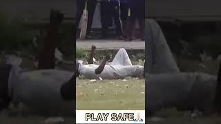 Play safe |  Accident in Cricket