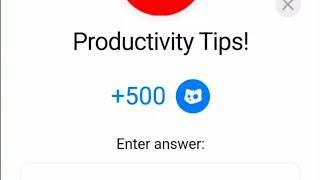 Productivity Tips Answer |Productivity Tips +500 Cats |Productivity Tips Cats Video Code Today 6 Oct