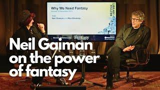 Neil Gaiman in conversation with Roz Kaveney on the power of #fantasy #books #booktube #author