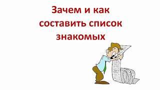 «ACLON» ШКОЛА БИЗНЕСА   СПИСОК ЗНАКОМЫХ   Вячеслав Андреев