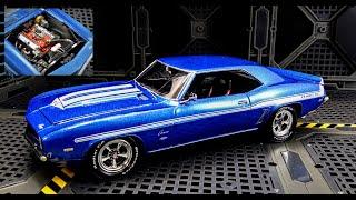 1969 Chevy Yenko Camaro YSC 427 Muscle Car 1/25 Scale Model Kit Build How To Revell 07694 COPO L72