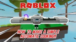 How to make a Simple Automatic Cook Machine!!! | Roblox - Skyblock