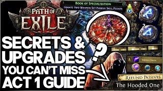 Path of Exile 2 - 19 IMPORTANT Act 1 Tips - Free Skill Points, Best Gear & Permanent Buffs Guide!