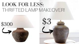 Look for LESS - Thrifted Lamp Makeover!