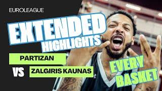 EuroLeague Every Basket  | Partizan vs Zalgiris Kaunas | Euroleague Highlights | December 04, 2024