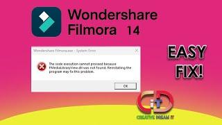 How to Solve Wondershare Filmora Missing DLL Files Easy Fix!