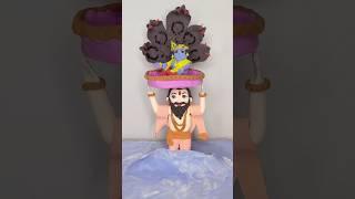 DIY clay Krishna & Vasudev ji River Crossing  #shorts