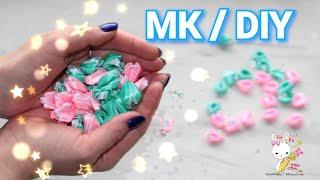МК волшебные цветочки для волос/ канзаши / DIY magic flowers for hair / kanzashi