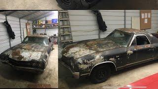 1969 El Camino Complete 1 year Transformation (70 front clip)