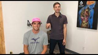 Professional Athlete Adjustment- Troy Field visits sports chiropractor in Austin, TX