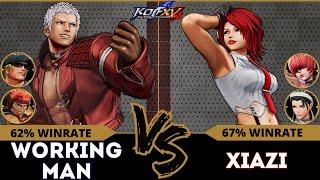 KOF XV️WORKINGMAN (Yashiro/Clark/Ralf) vs XIAZI (Vanessa/Shermie/Chizuru)️Replay Match - 02/25