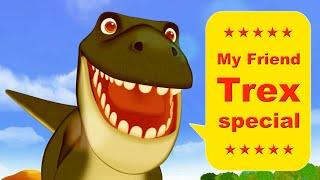 My friend T-rex Trex special !! Franky and friends/ Franky kids TV/ cartoon/ Jurassic /dino / raptor