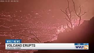 Fireworks for the new year as Hawaii's Kilauea volcano erupts