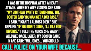 My Wife Threatened Divorce While I Was Dying—Then Doctor Pulled Me Aside Told Me To Call The Police