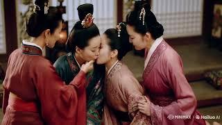 Ancient Chinese lesbian kiss
