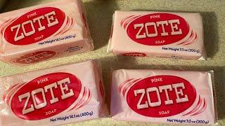 $1.78 to make 5 gallons of laundry detergent with Zote laundry soap bars $1 home cleaning hacks