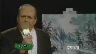 Bill Alexander passing the Almighty Brush to Bob Ross!