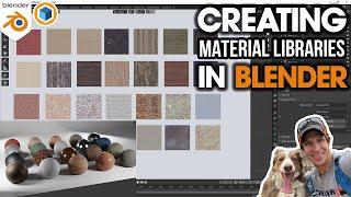 Creating and Using MATERIAL LIBRARIES in Blender