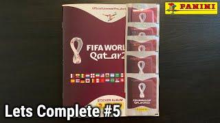 Let’s Complete #5 - Opening and Sticking In Panini World Cup Qatar 2022 Stickers!