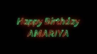 Happy Birthday Amariya