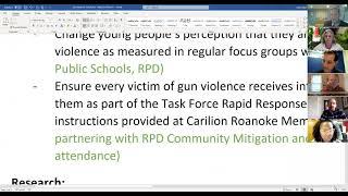 Gun Violence Task Force Media and Marketing Communication Meeting- February 2021