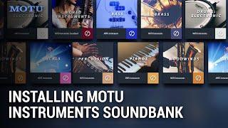 How to install the MOTU Instruments soundbank