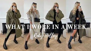 WHAT I WORE IN A WEEK | RUBY HOLLEY