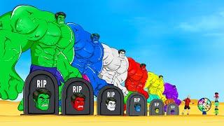 Rescue ALL HULK COLORS Family & SPIDERMAN, SUPERMAN : Returning From The Dead SECRET - FUNNY #2