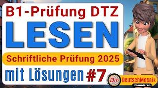 B1 Lesen | DTZ 2025 | Übung mit Lösungen