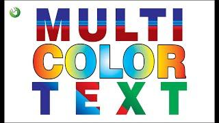 Convert Your Simple Text Into Multi Color Text in Coreldraw | Coreldraw Tutorial | CorelwaliSarkar