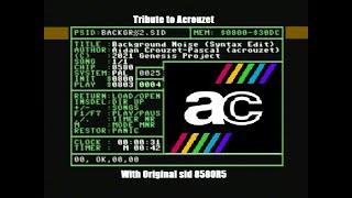 C64 - Music - Tribute to Acrouzet with original sid 8580R5