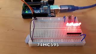 Charlieplexing Vs 74HC595 shift-register (part 1)